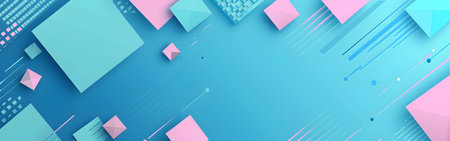 Abstract geometric background with colorful paper cut shapes. Vector illustration design.