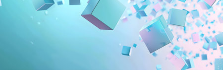 Abstract background with 3d cubes. Vector illustration for web design.