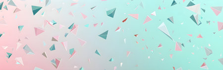 Triangle confetti. Abstract background. 3D vector illustration.