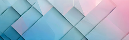 Abstract geometric background with blue and pink triangles. Polygonal designの写真素材