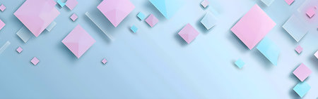 Abstract background with blue and pink squares. Vector illustration for your design