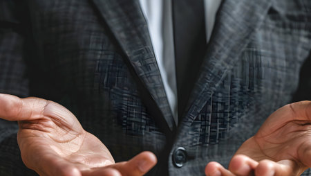 Businessman in a suit holding a house in his hands. Business concept