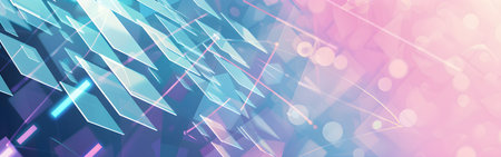 Abstract technology background. Futuristic interface with geometric shapes. Vector illustration