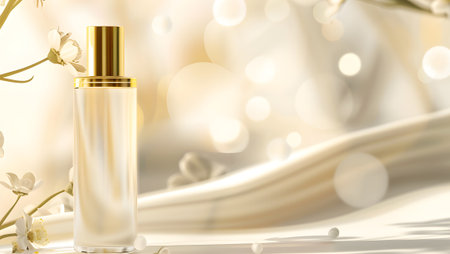 Cosmetic branding, packaging and make-up concept - Skin care serum and gel bottle, moisturizing lotion and lifting cream emulsion, anti-age cosmetics for luxury beauty skincare brand designの写真素材