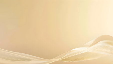 Abstract background with smooth light lines in beige and white colors.の写真素材