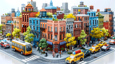 Miniature city of Sydney, Australia.の写真素材