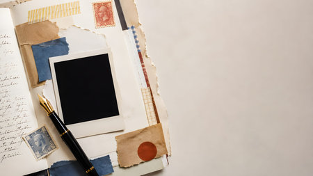 Notebook Desk Business. High quality stock image, photorealistic, clean composition with copy space.
