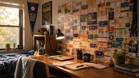 Workspace. High quality stock image, photorealistic, clean composition with copy space.
