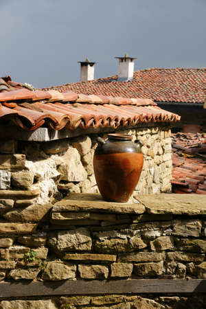 rustic potの写真素材