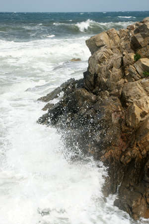 rocks and waves 5の写真素材