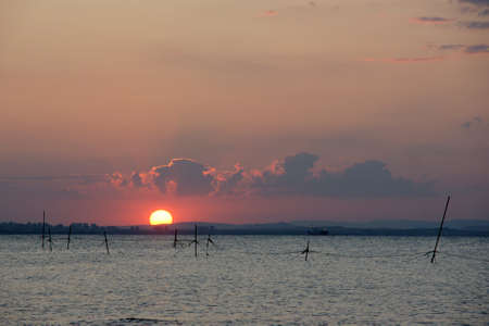 fishing netsの写真素材