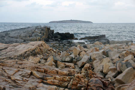 5 rocks and islandの写真素材
