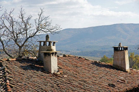 chimneysの写真素材