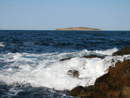 rocks and island 2の写真素材