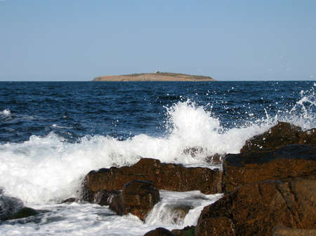 rocks and island 3の写真素材