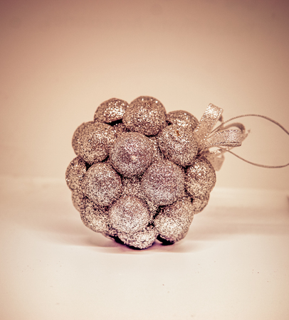 Set of bright toys for Christmas tree and interior designの写真素材