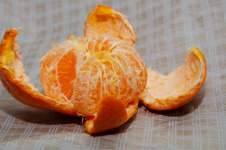 ripe and juicy mandarines tangerine and green leavesの写真素材
