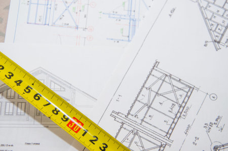 Photo drawings for the project engineering work, industry development