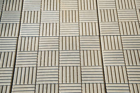 Brick texture footpath on walk with perspective going into the distance for the design background.の写真素材