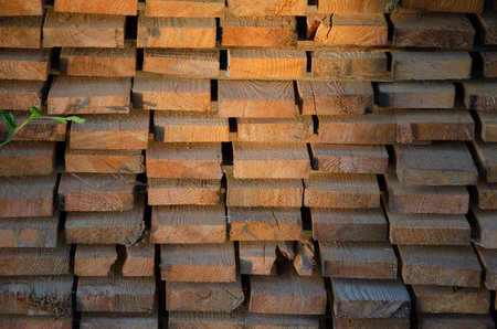 boards and beams basic building materialの写真素材