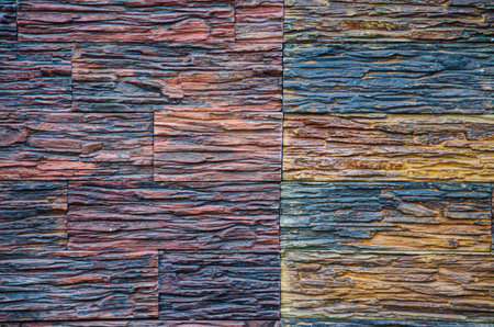 Background texture of modern gray concrete wall made of blocks
