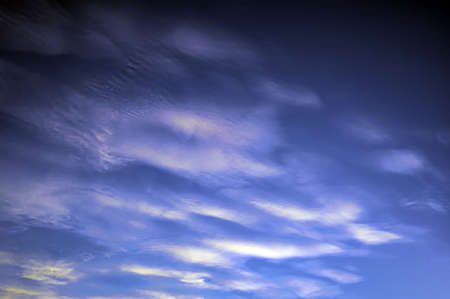 Aerial white clouds against blue sky background texture lightの写真素材