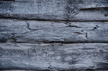 Old vintage rustic aged antique wooden sepia panel with horizontal gapsの写真素材