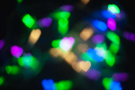 Abstract colorful hearts background for valentine's day, out of focus, abstractの写真素材