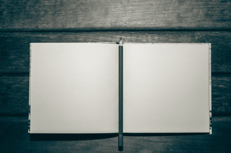 Pencil on small notepad blank for your text.