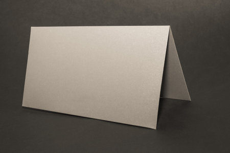 gray, silver envelope on a black flat background, luxury corporate identity and corporate identity...