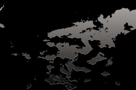 Topographic Contour Map Psychedelic Dark Abstract Background.の写真素材
