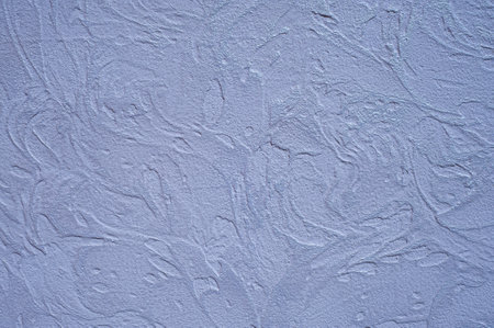 Blue stucco wall background. White painted cement wall texture stoneの写真素材