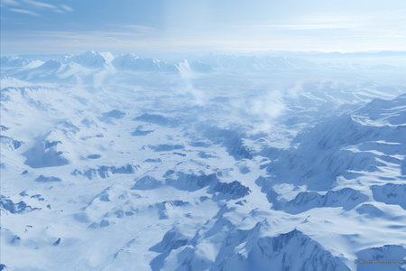 Polar Ice Sheets. Magnificent Glacial Landscapes Revealed in Continents Polar Regionsの素材