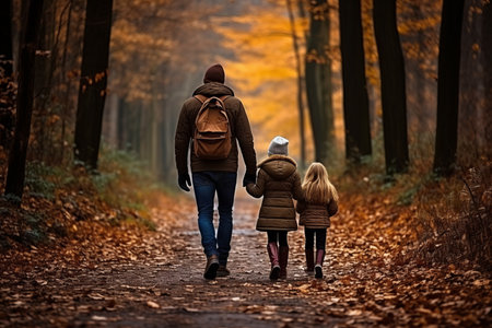 Happy Young Parents Enjoying a Relaxing Stroll in the Park with Their Adorable Little Sonの素材