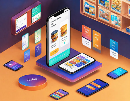Businessman is using electronic credit card on mobile on virtual screen. The concept of using virtual credit cards in business and online commerce.の素材