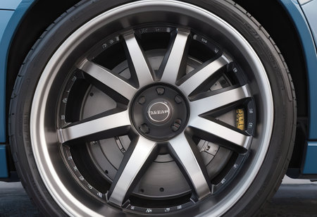 Rear side view front wheel of black carの素材