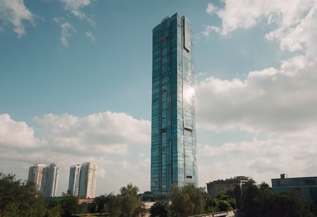 High rise residential building of public estateの素材