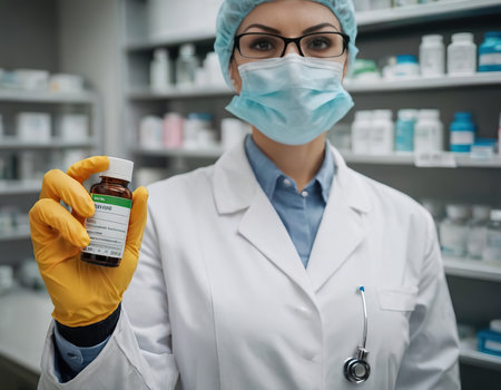 Patient point of view of doctor prescription medicationの素材