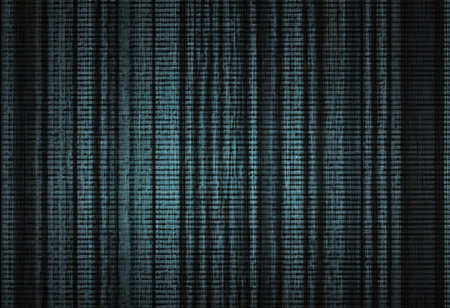 Stream of binary matrix code on the screen. computer matrix numbers. Concept of coding, hacking or crypto-currency bitcoin mining. illustration.の素材