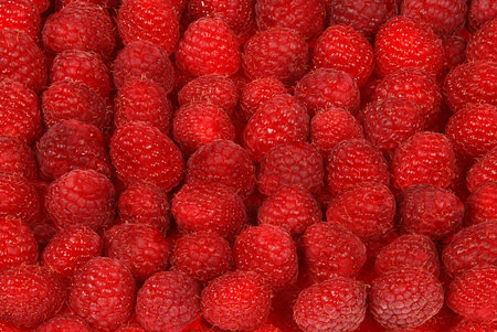 Ripe raspberry background. 