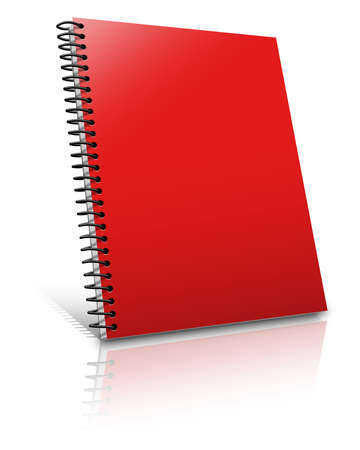 Spiral binder. Note pad with whiteの写真素材