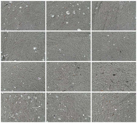 Twenty backgrounds. Shells and sand. The real color. Without saturation of colors.の写真素材