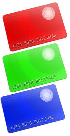 Membership rgb Card on white backgroundの写真素材