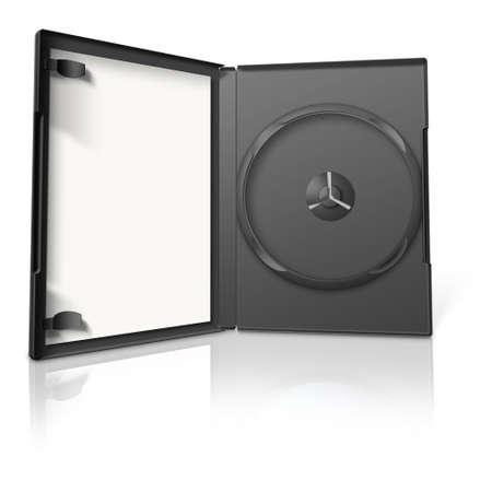 DVD Case on whiteの写真素材