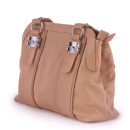 Women handbag on white. Women handbag (Clipping path) included.の写真素材