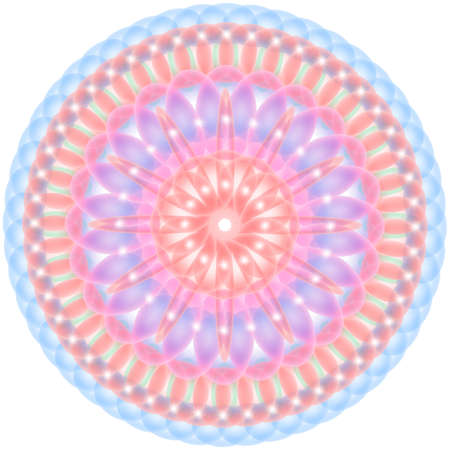 Decorative ornament on white backgroundの写真素材
