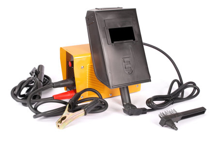 Welding device white background with soft shadow