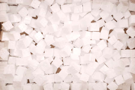 Background pieces of the foam from the packaging materialの写真素材