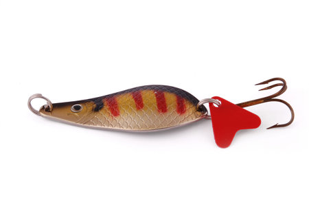 Fishing bait isolated on white background with soft shadow
