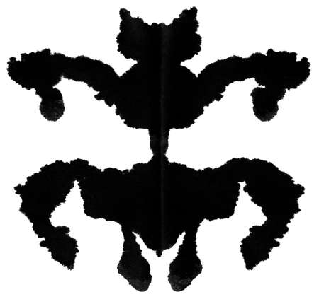 Ink blot for psychiatric evaluations.の写真素材